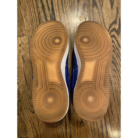Nike Air Force 1 Premium x CLOT Royal Silk 2019 Size 10 Edison Chen Blue - Picture 8 of 10
